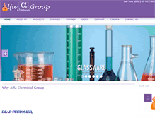 Tablet Screenshot of alfachemicalgroup.com